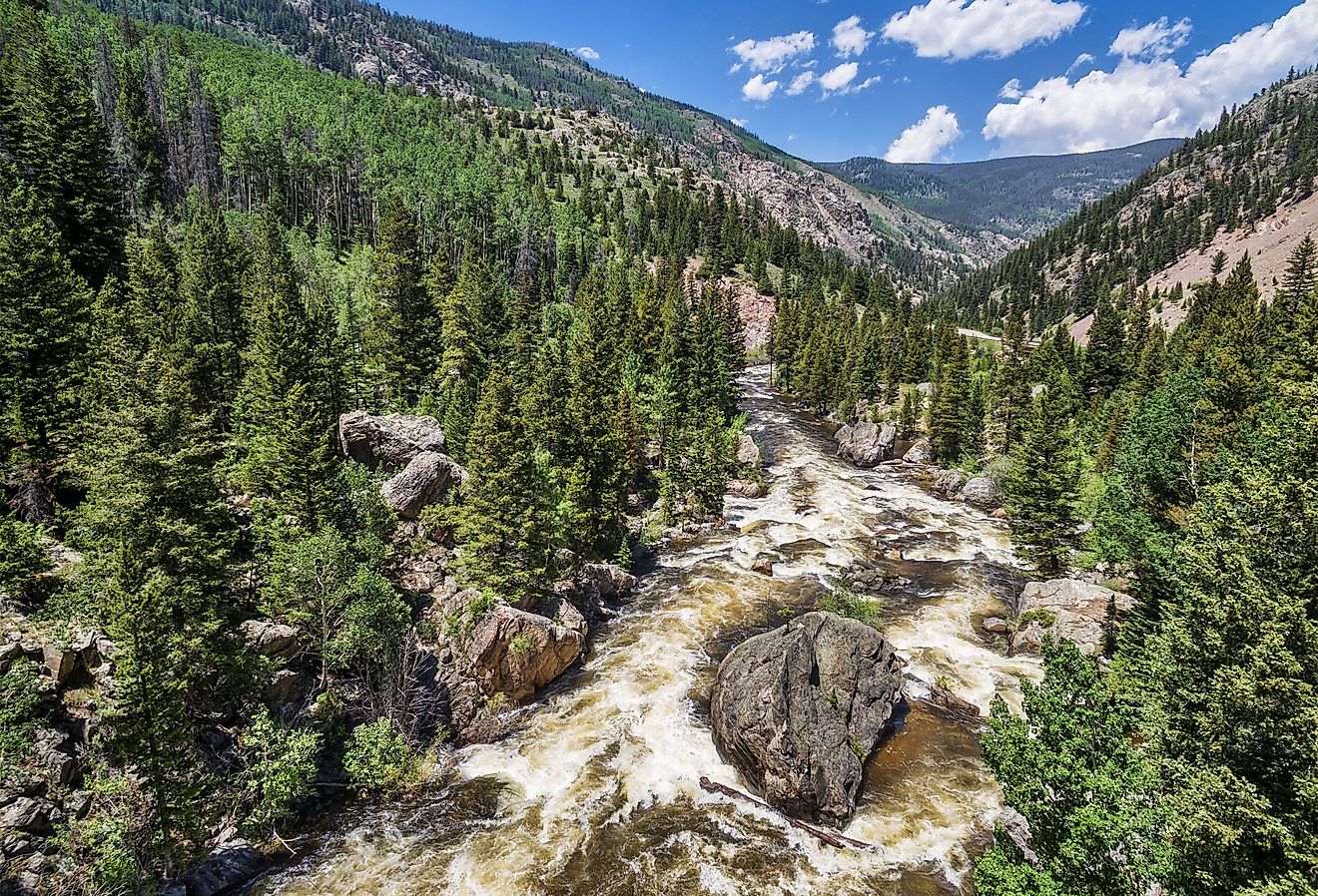 Cache la Poudre River below Poudre Falls, Colorado.