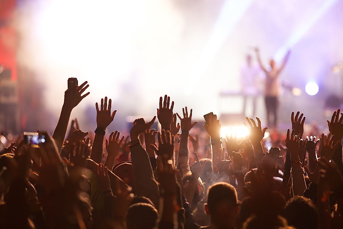 Music festivals often result in large crowds, which can be difficult to manage. 