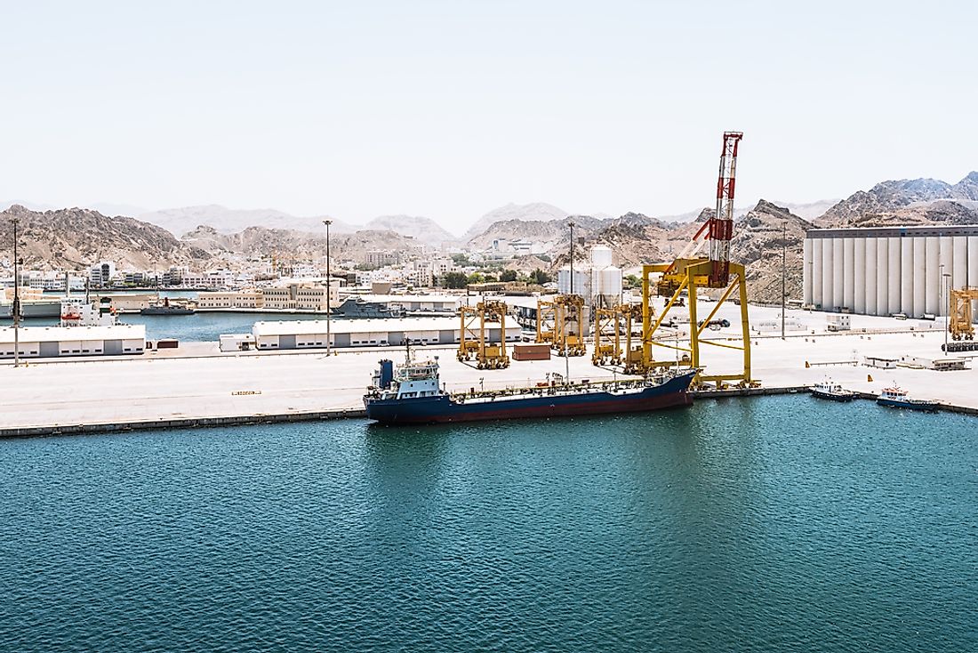 A container port in Jordan. 