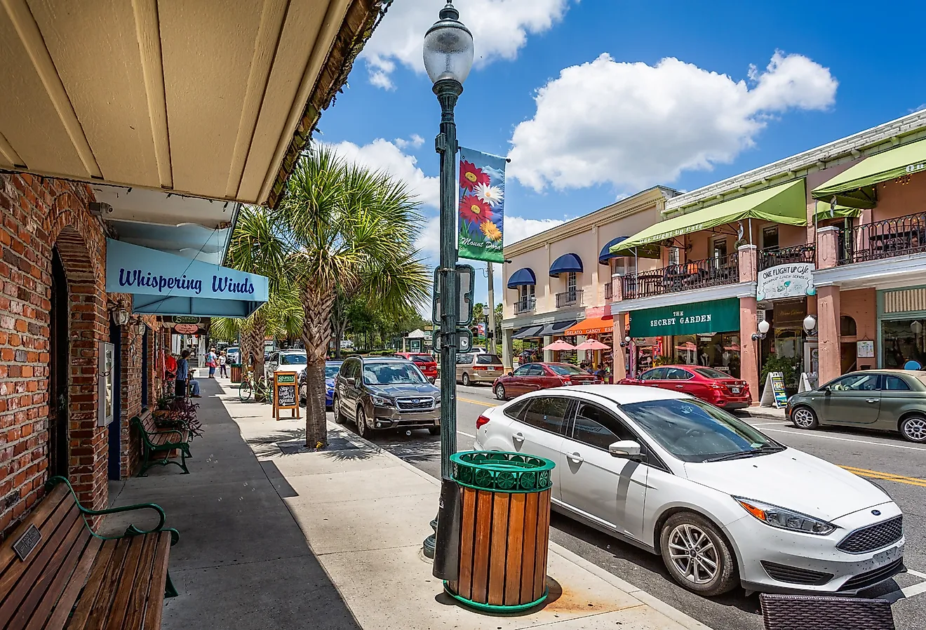 Downtown Mount Dora in Florida. Image credit Nigel Jarvis via Shutterstock
