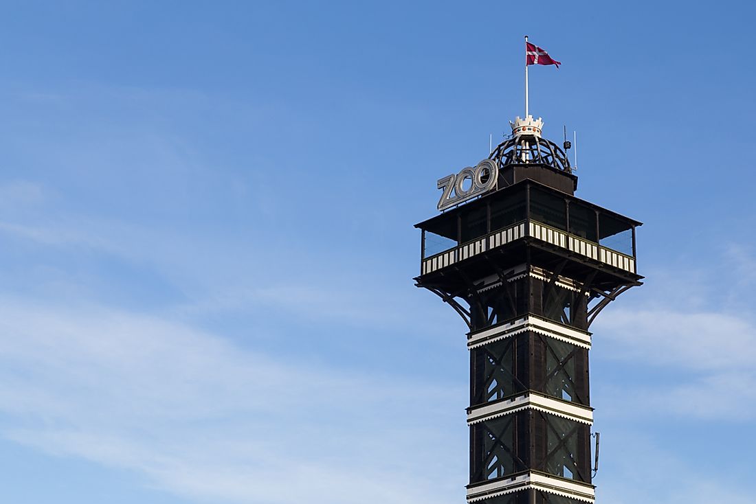 The Copenhagen Zoo Tower, inspired by the Eiffel Tower. 