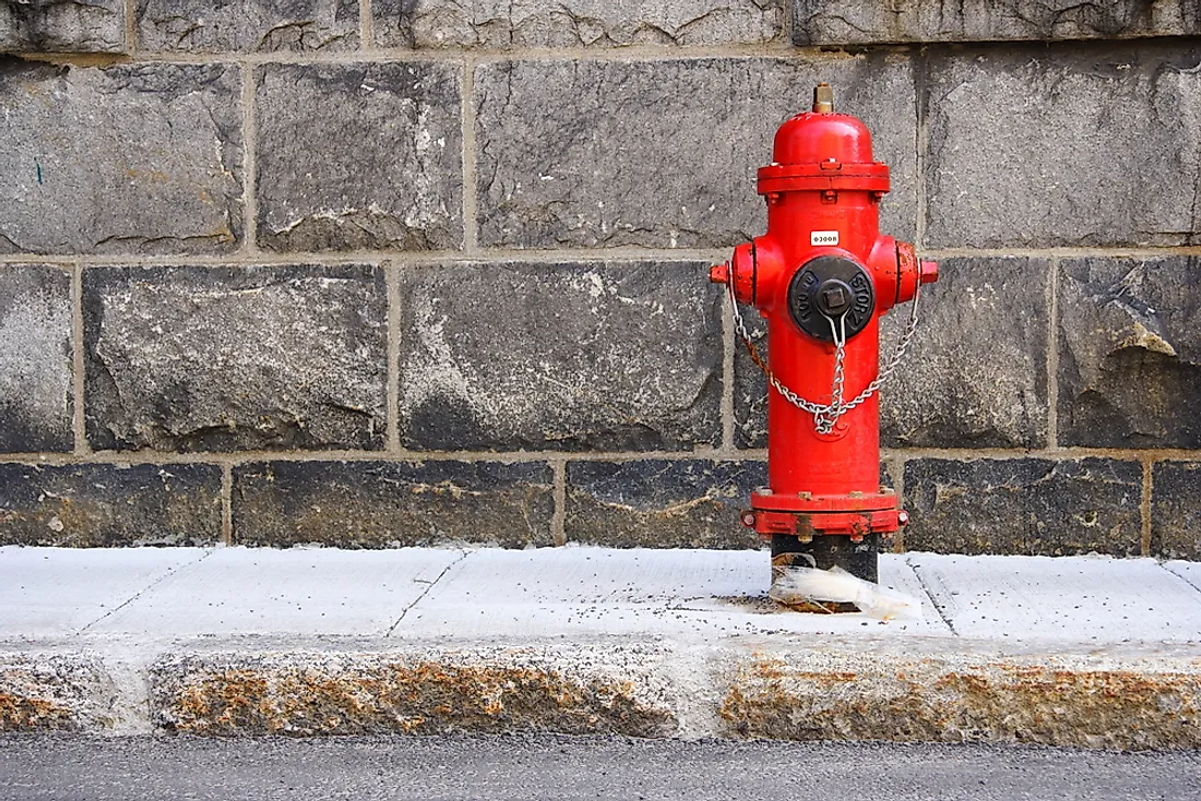 Fire hydrants give quicker access to water which in turn lead to quicker extinguishing of fires.
