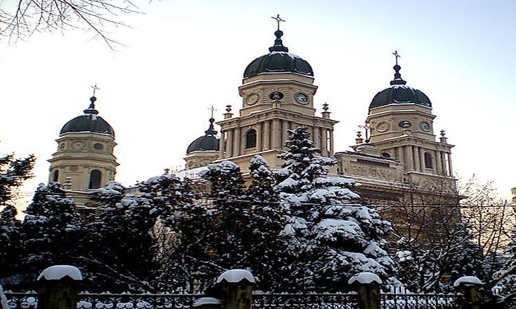 Metropolitan Cathedral in Iași, the largest Orthodox church in Romania.