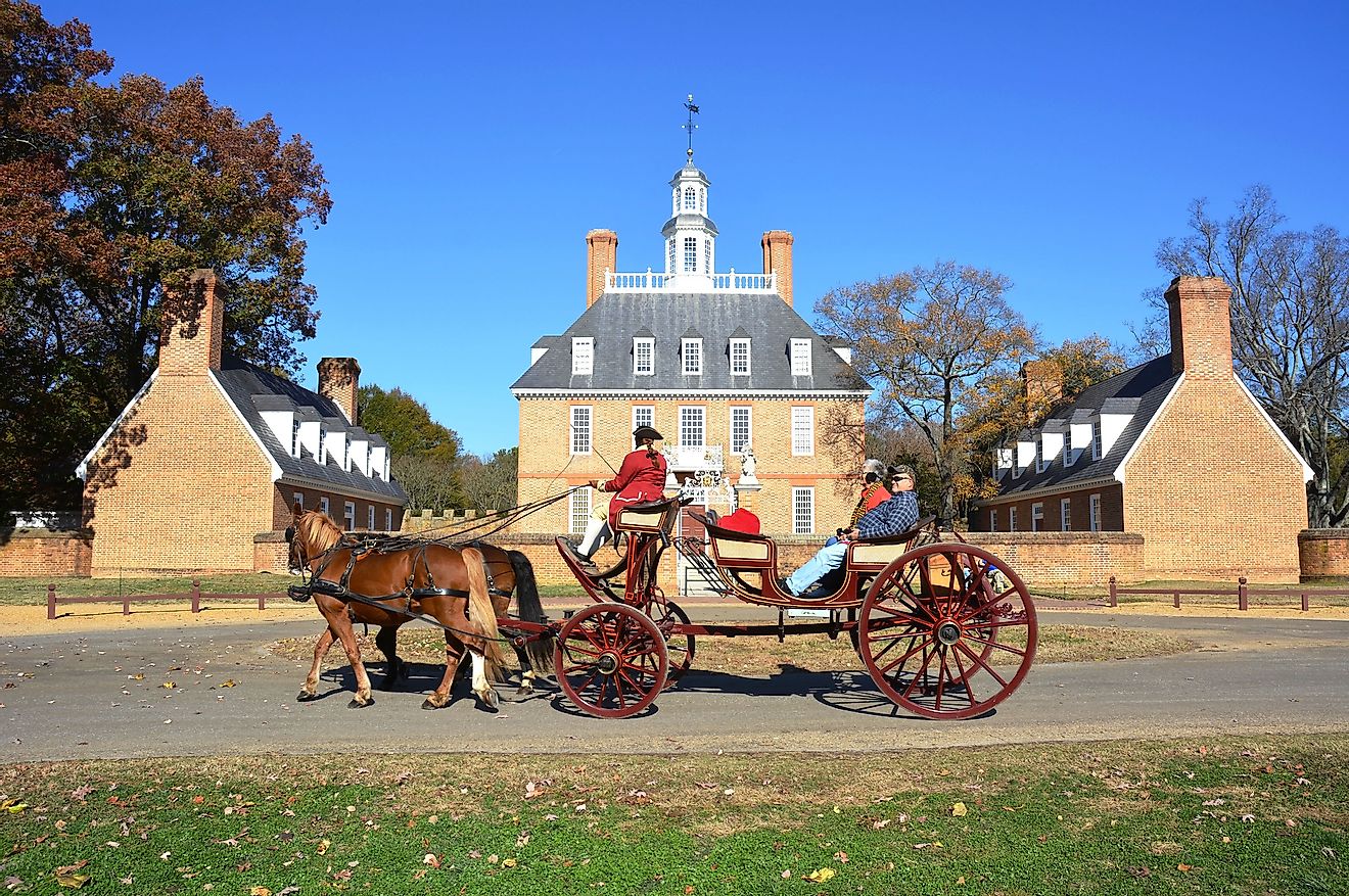 The Governors Palace in Colonial Williamsburg, Virginia. Image credit: StacieStauffSmith Photos / Shutterstock.com