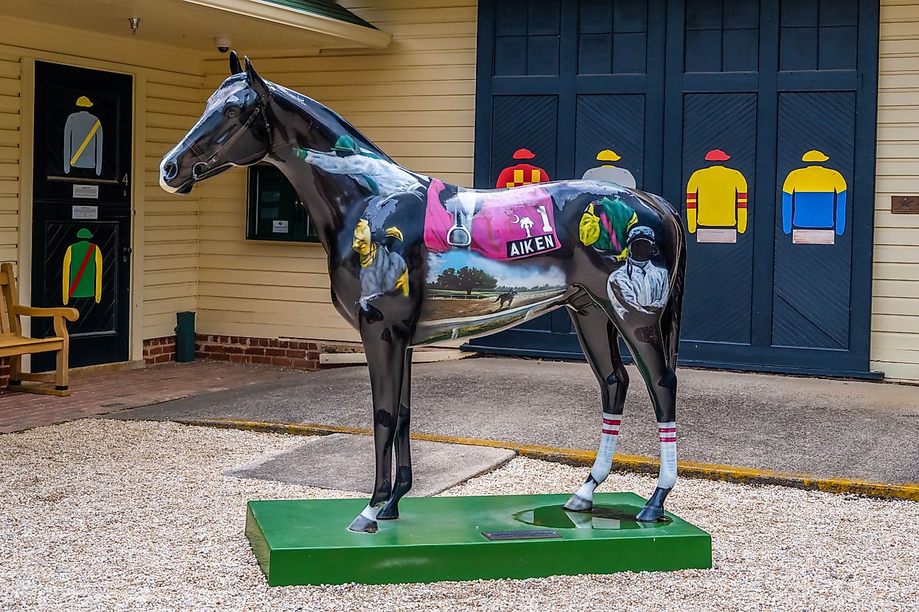 A beautiful horse statue in Aiken, South Carolina.