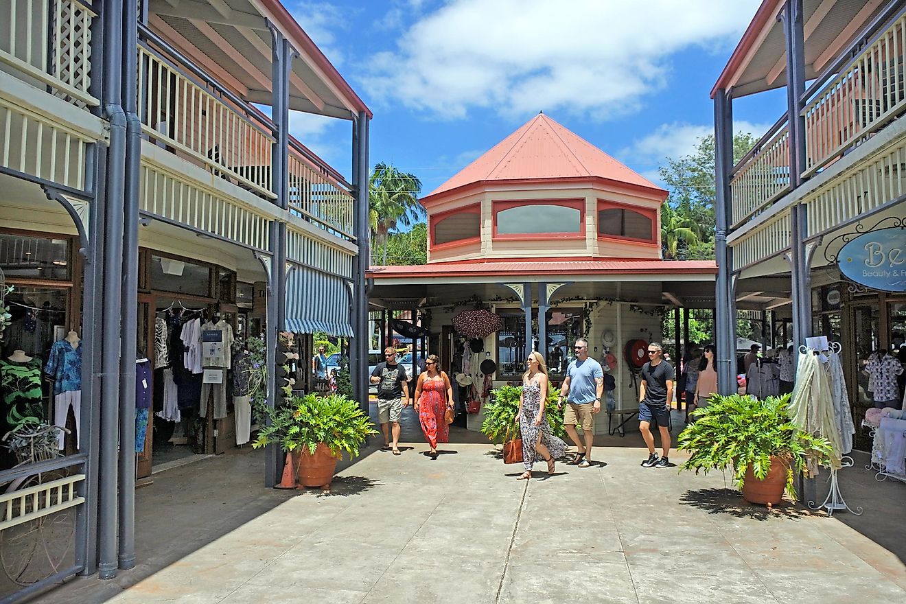 Shopping center in Montville, Queensland