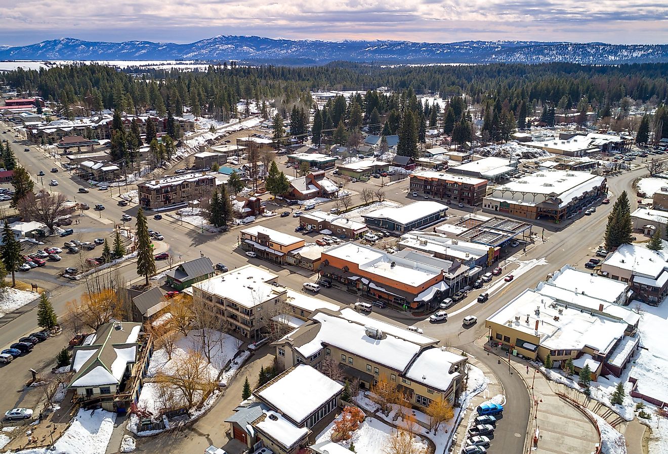 Little mountain town of McCall Idaho in winter. Image credit Charles Knowles via Shutterstock