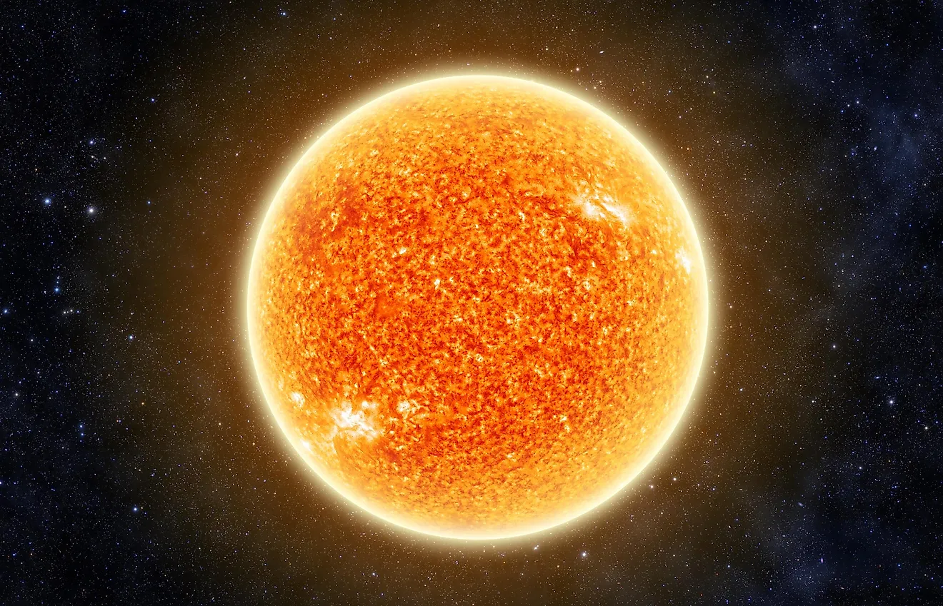 The Sun in space.