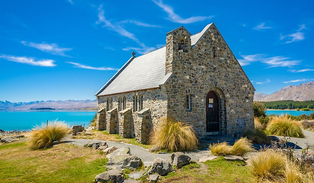 Small church in New Zealand. 