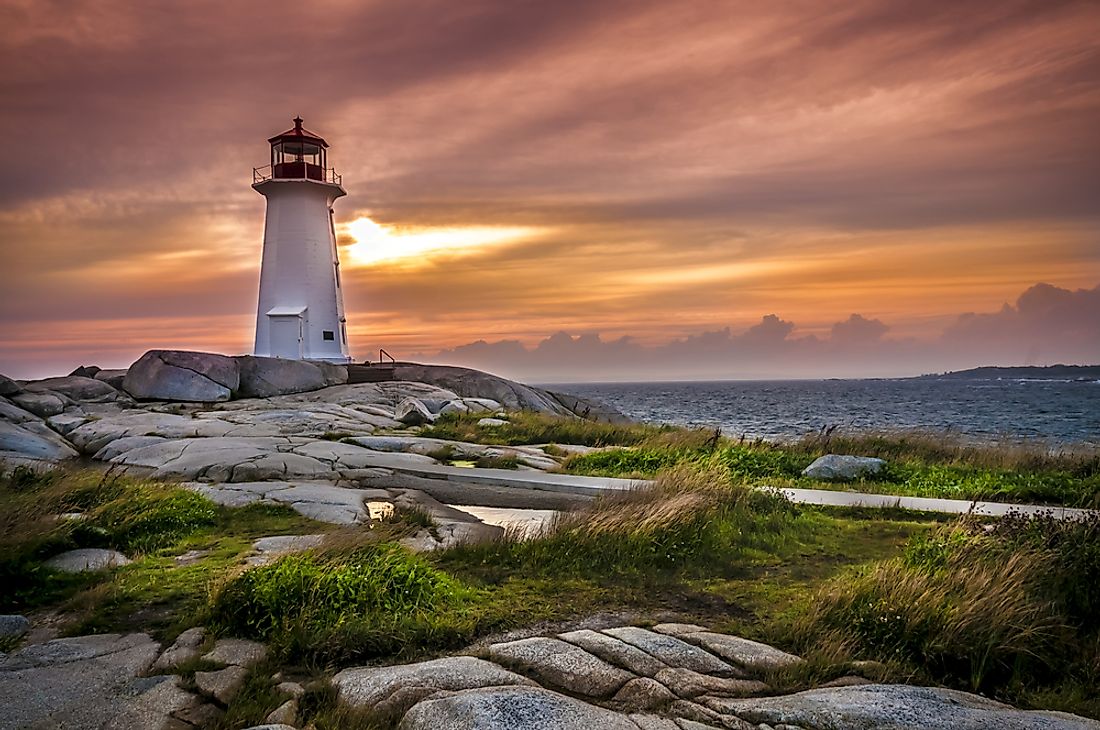 The famous Peggy's Cove lighthouse. 