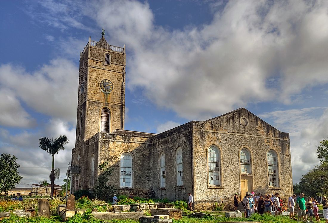 A Christian church in Jamaica. 