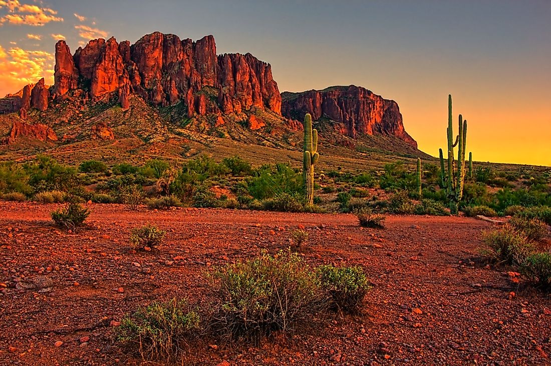 The landscape of Arizona. 