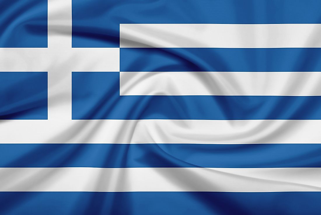 The official flag of Greece. 