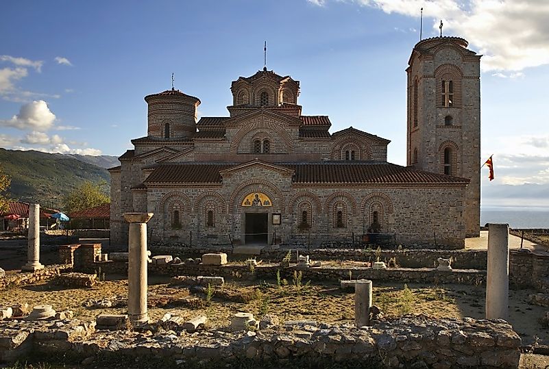 The Eastern Orthodox Church of Saint Clement and Saint Panteleimon monastery in Ohrid, Macedonia