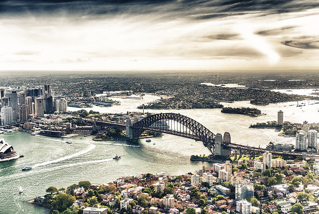 Sydney is the largest city in the state of New South Wales as well as the country of Australia. 