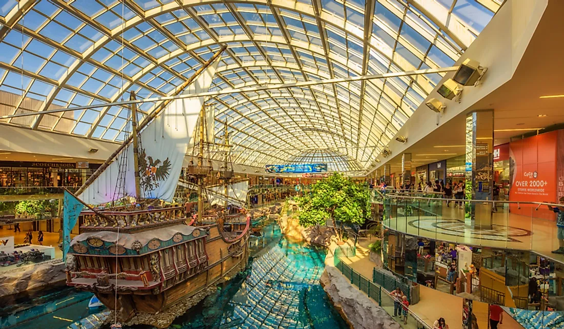 Replica of the Santa Maria ship inside the West Edmonton Mall. Editorial credit: Nick Fox / Shutterstock.com