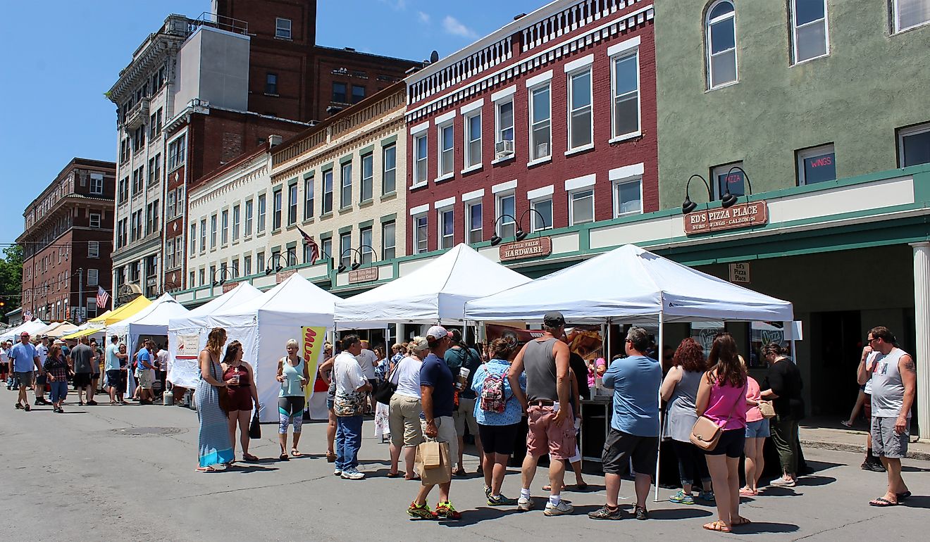 nnual Cheese Festival in Little Falls, New York. Editorial credit: Theresa Lauria / Shutterstock.com.