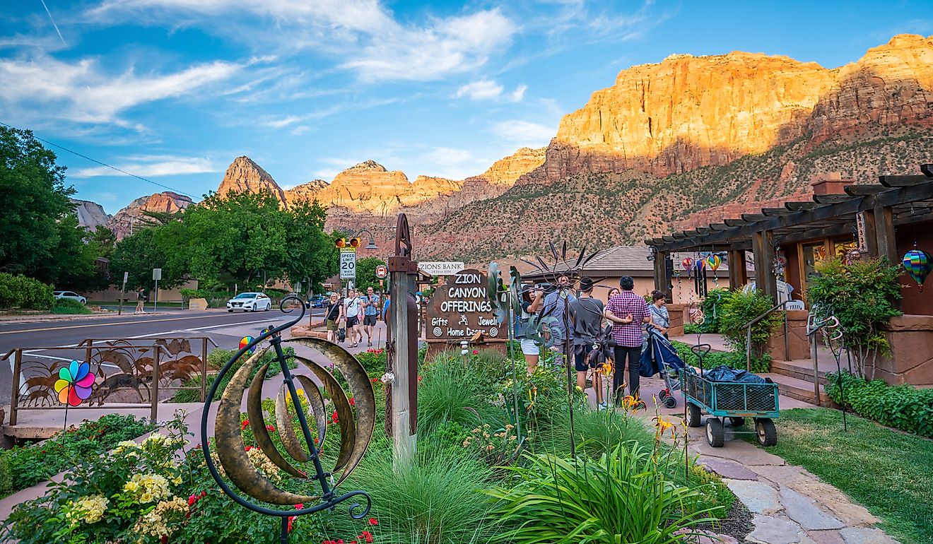 Springdale, Utah, the gateway to Zion National Park. Image credit: f11photo / Shutterstock.com.