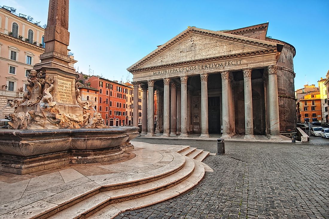 The Pantheon in Rome, Italy. 