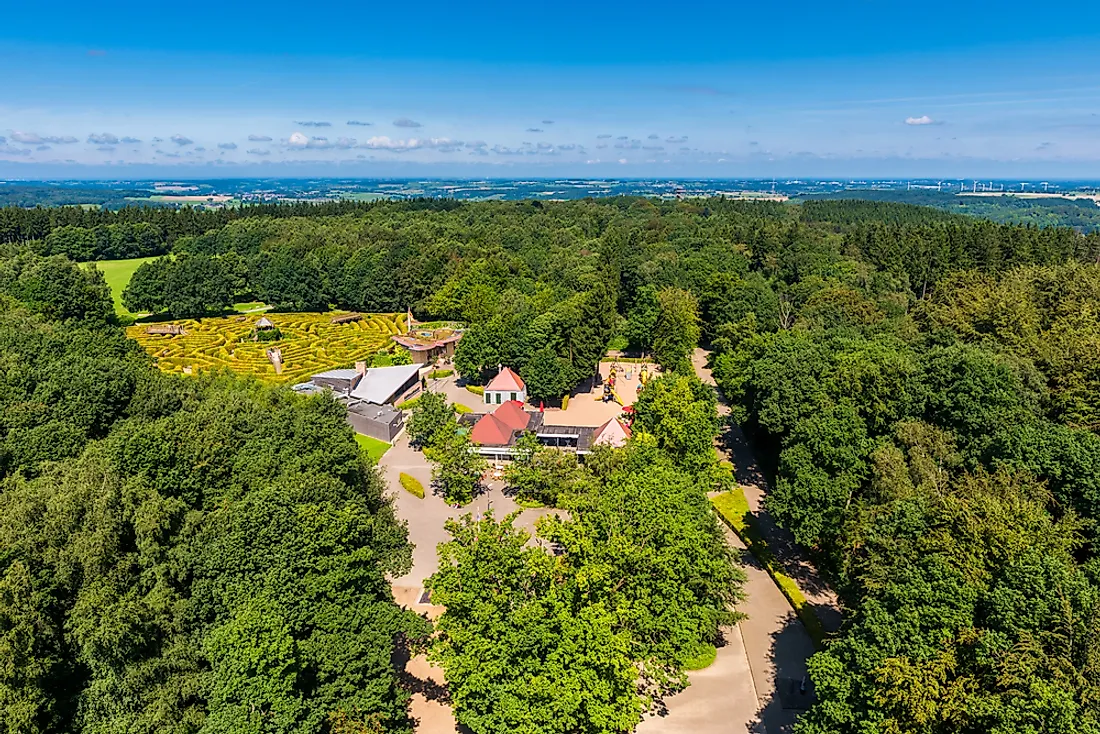 Vaalserberg, the highest point in the Netherlands. 