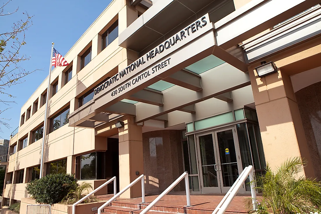 The Democratic National Headquarters in Washington, DC. Editorial credit: Mark Van Scyoc / Shutterstock.com.