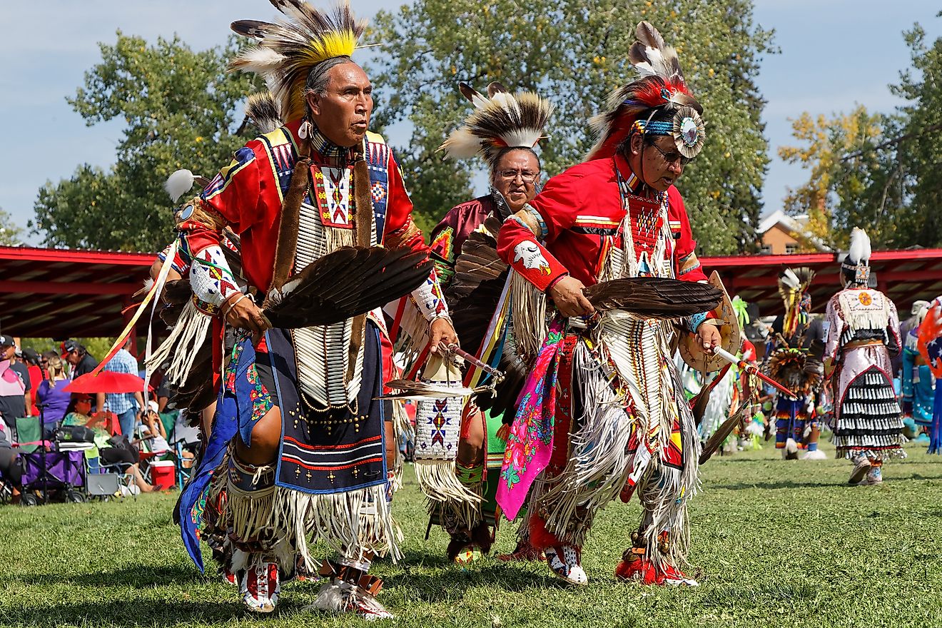 Editorial Photo Credit: Pierre Jean Durieu via Shutterstock. BISMARK, NORTH DAKOTA, September 8, 2018 : 49th annual United Tribes Pow Wow, one of largest outdoor event, gathers in Bismark more than 900 dancers and musicians celebrating native american cul