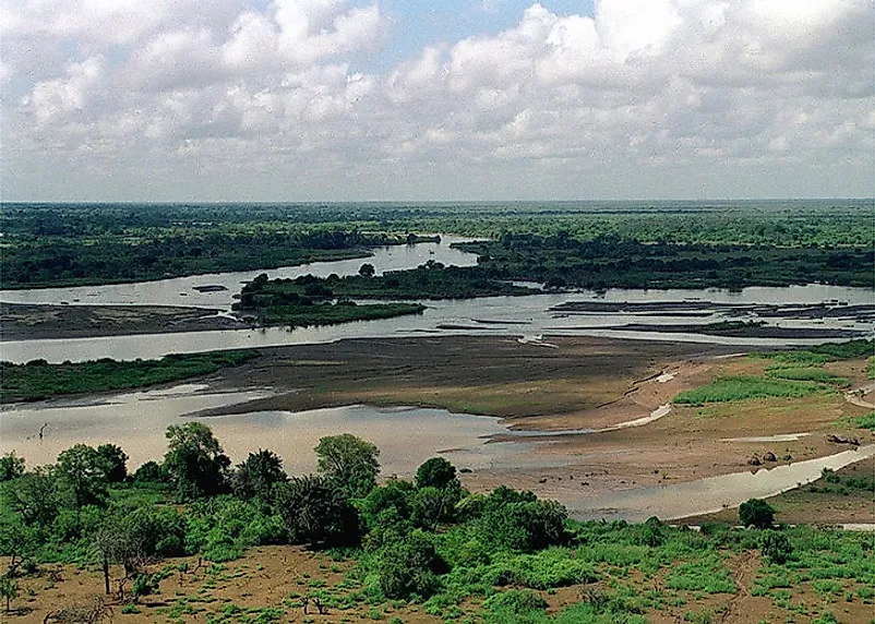 Tana River wetlands near Kenya's Indian Ocean coastline.