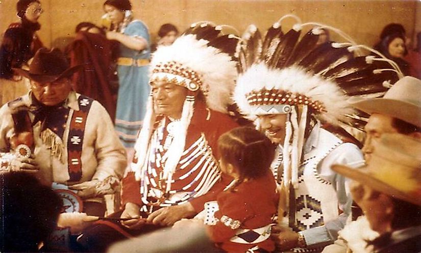 Blackfoot gathering, Alberta. 1973