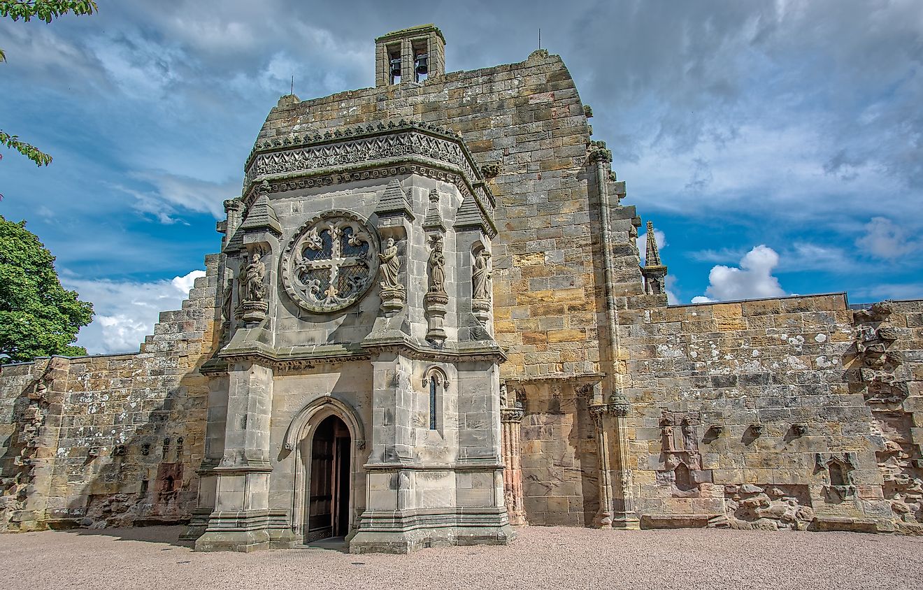 Rosslyn Chapel Entrance. Image credit: John J Brown/Shutterstock.com