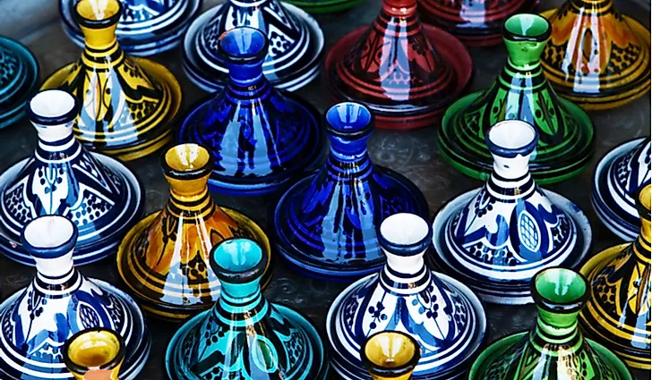 Candlesticks for sale at a craft market in Israel. 