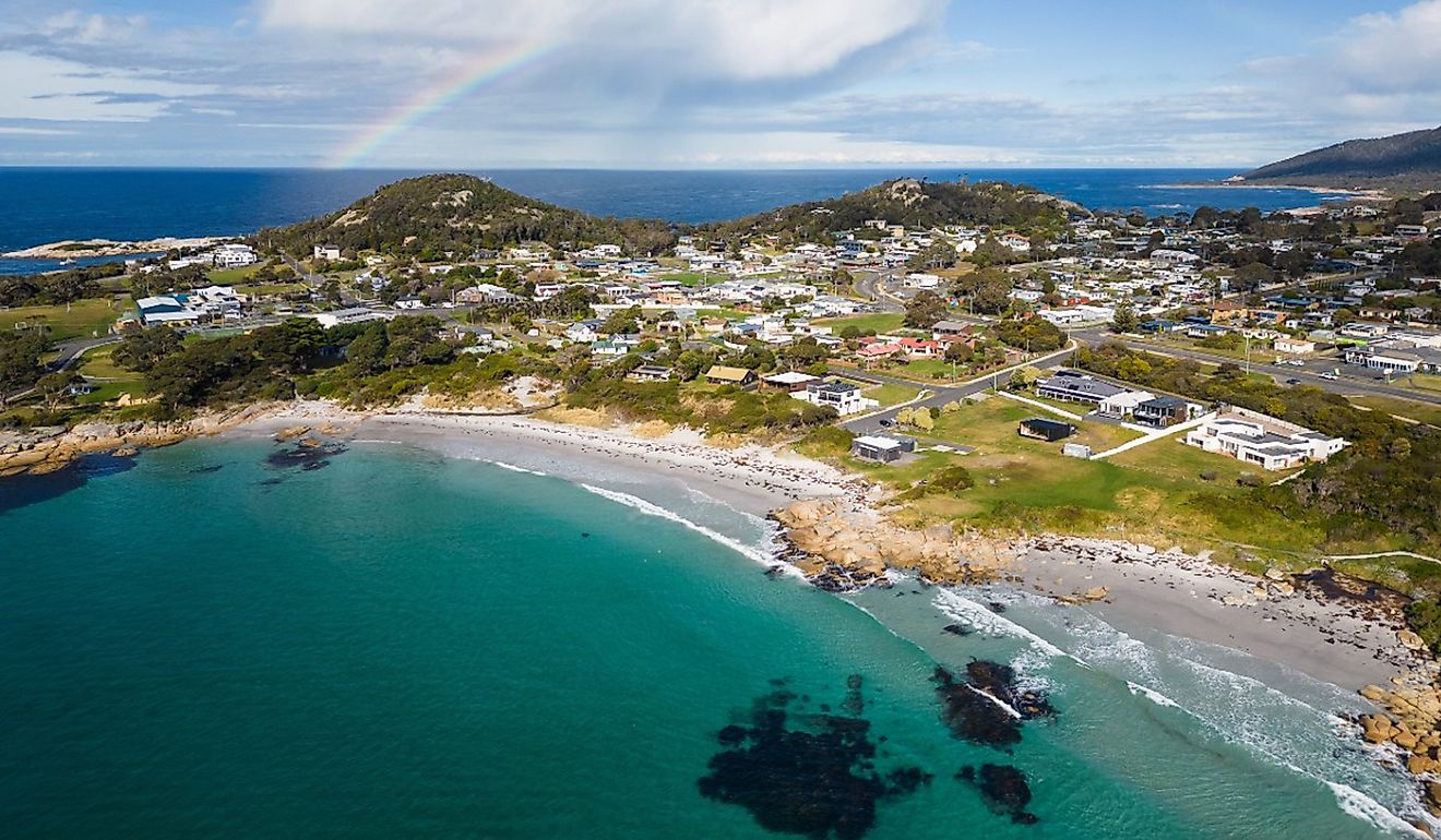 Overlooking Bicheno, Tasmania.