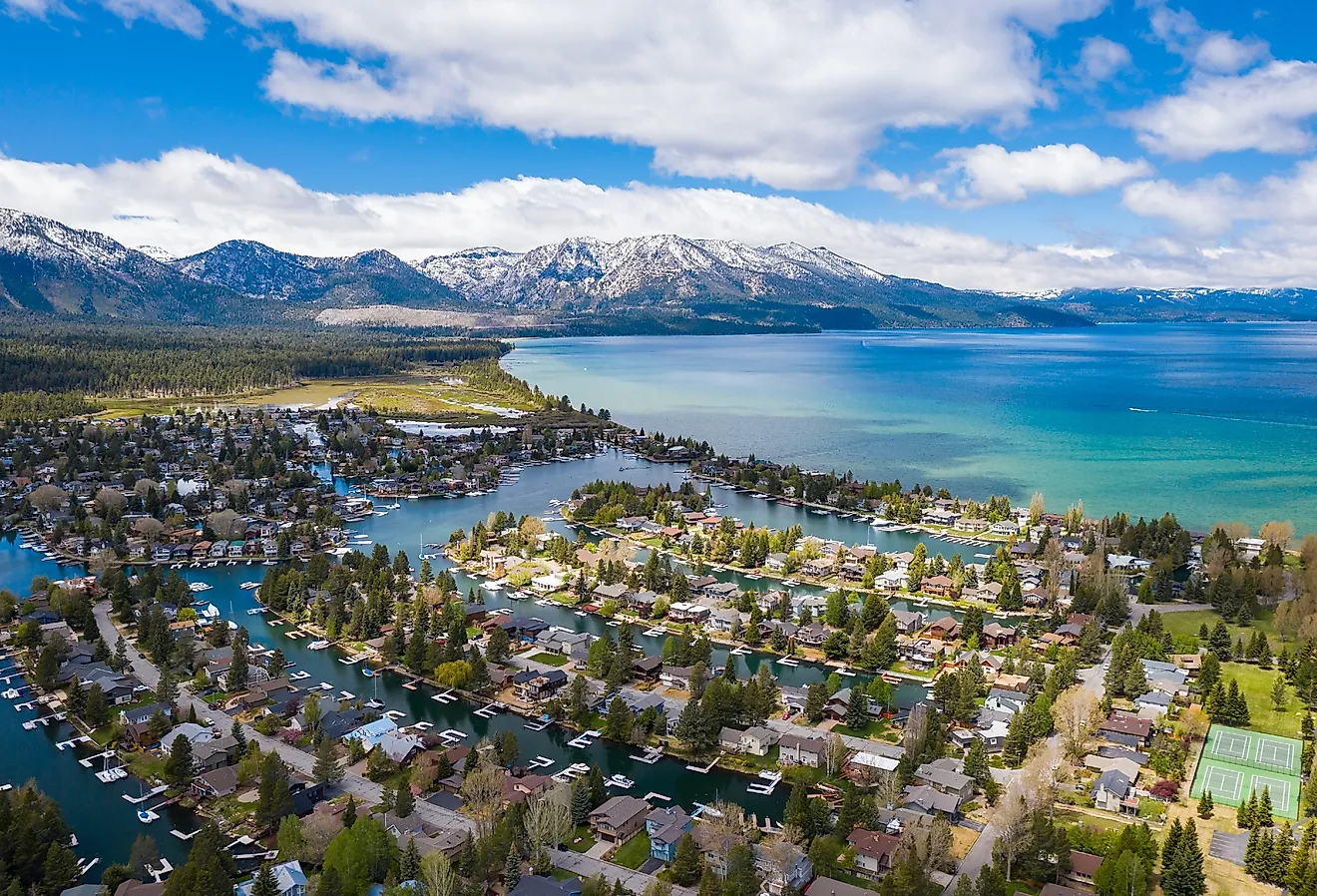 Overlooking South Lake Tahoe, California.