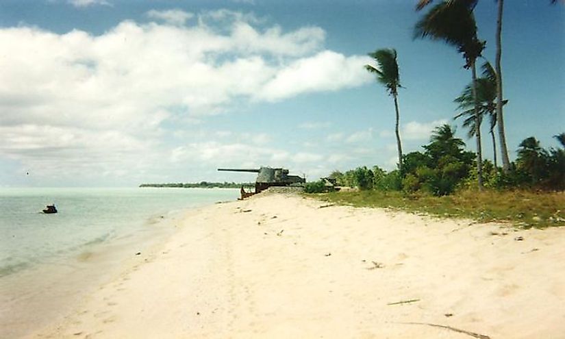 Japanese World War II defenses on Tarawa