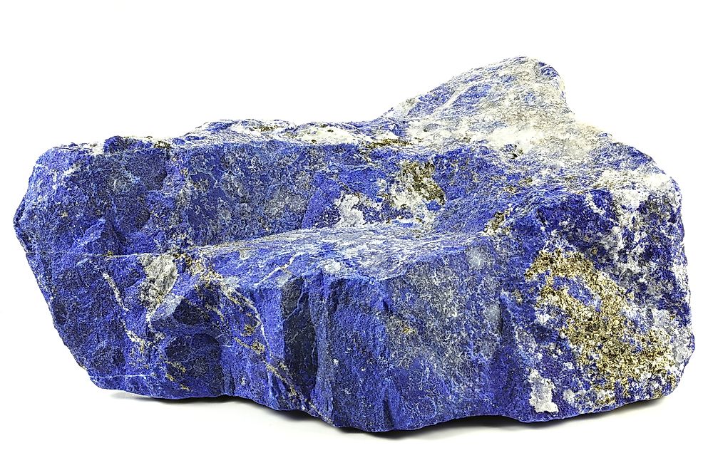 Lapis, a mineral found in Afghanistan. 