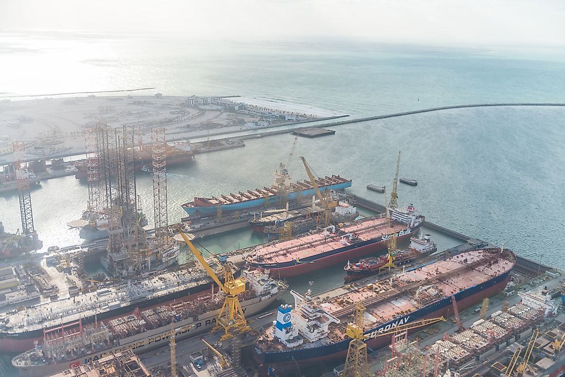 The Port of Dubai is the busiest port in the Middle East and the ninth busiest port in the world. Editorial credit: GagliardiImages / Shutterstock.com