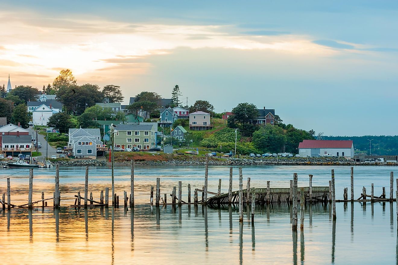 The beautiful town of Lubec, Maine.