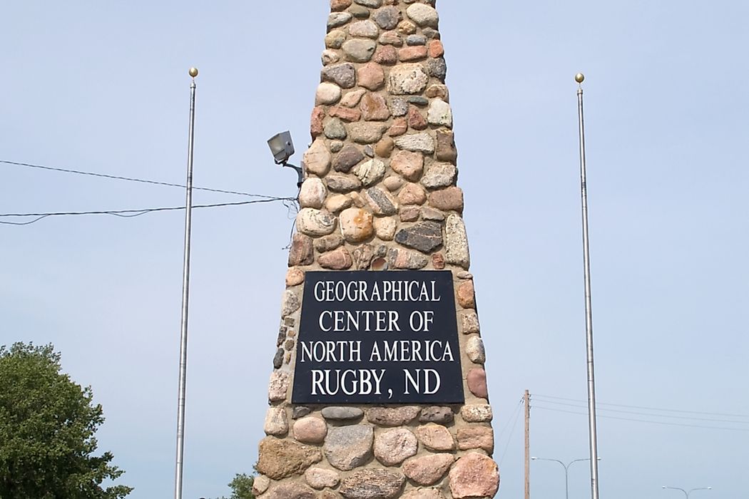 Rugby, ND erected a monument in 1931 to mark the town's status as the geographic center of North America. 