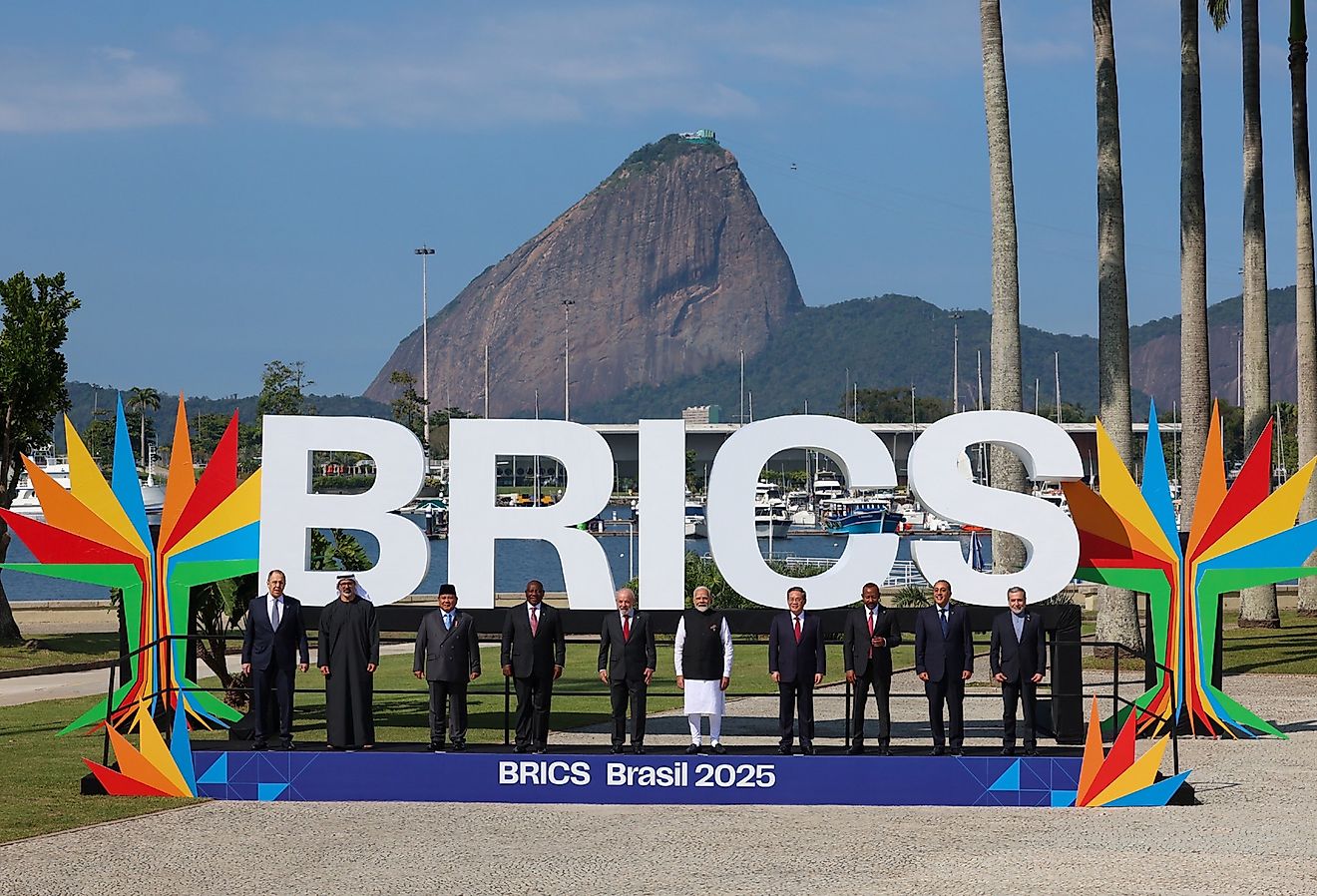 17th BRICS Summit family photograph. Image credit Prime Minister's Office (GODL-India), GODL-India <https://data.gov.in/sites/default/files/Gazette_Notification_OGDL.pdf>, via Wikimedia Commons
