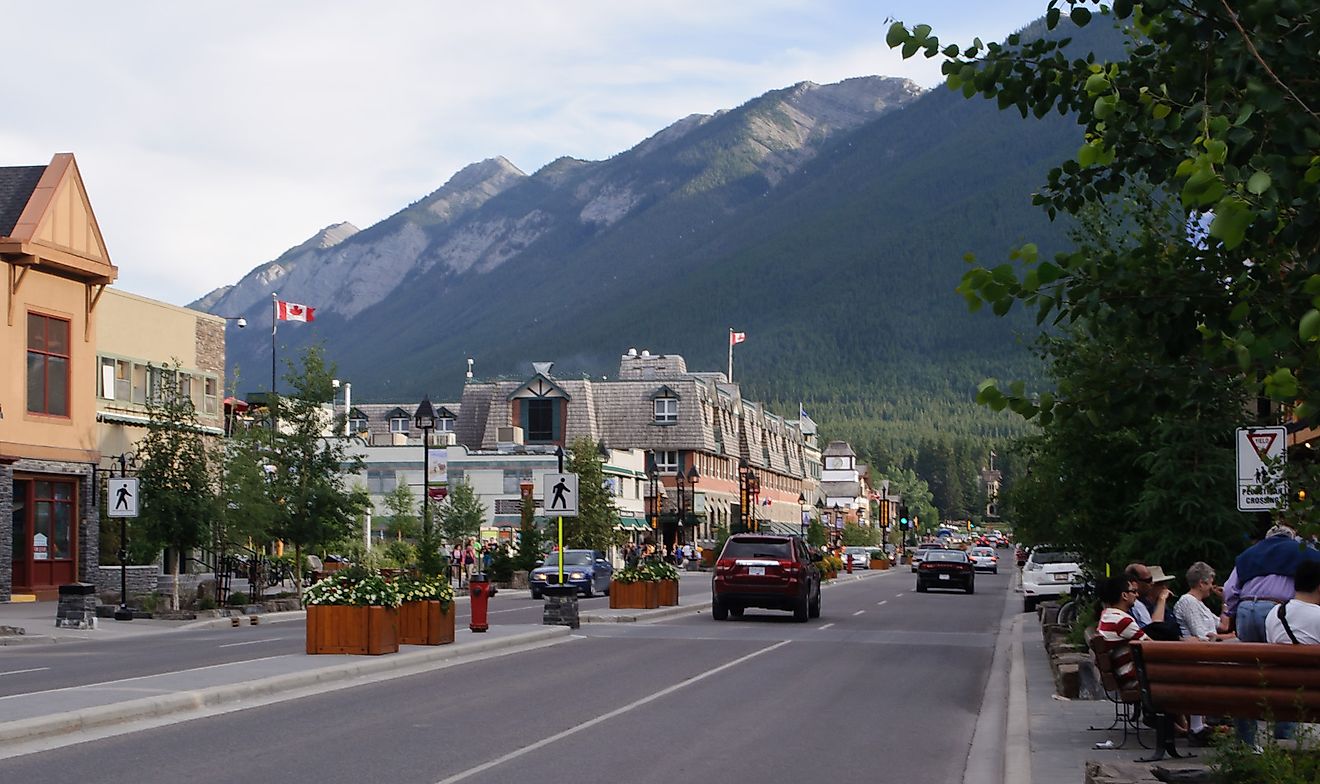 Banff Avenue, the main thoroughfare of the Town of Banff. Image credit: InSapphoWeTrust/Flickr.com