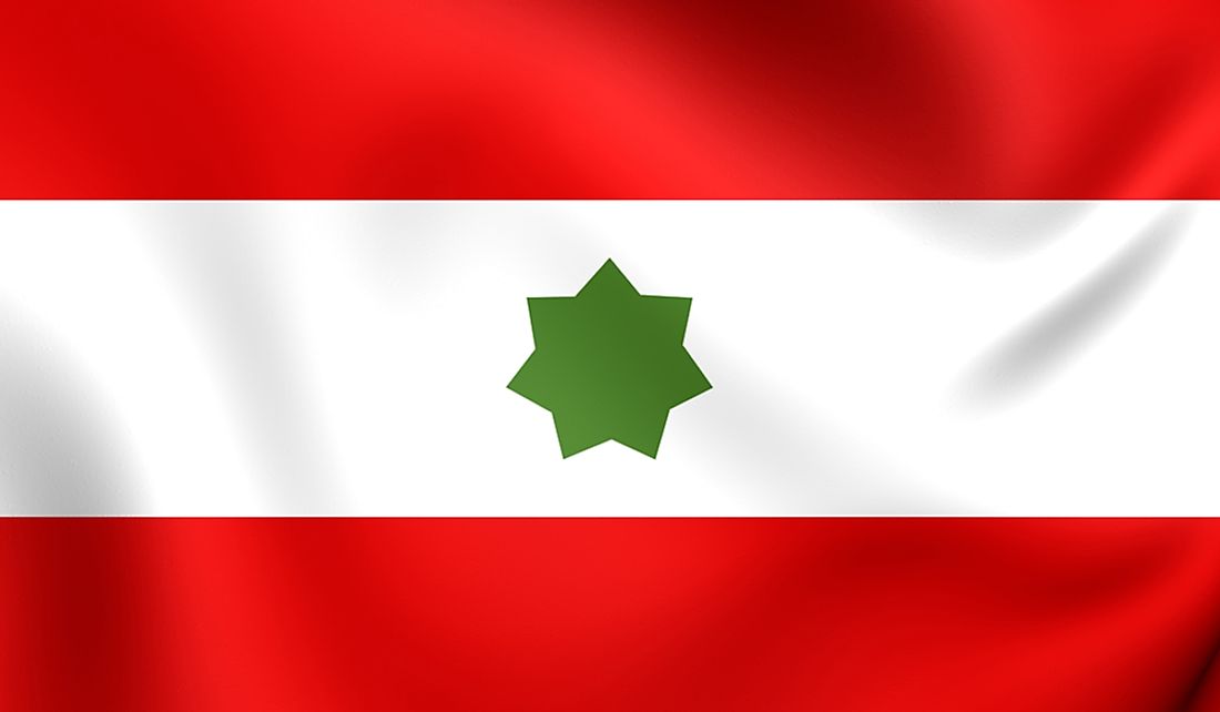 Flag of the Trucial States from 1820 to 1971.