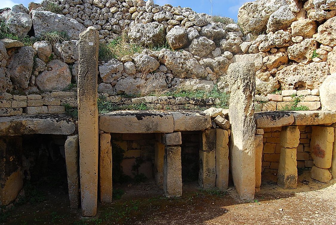 Megalithic temple Ġgantija at Gozo, Malta