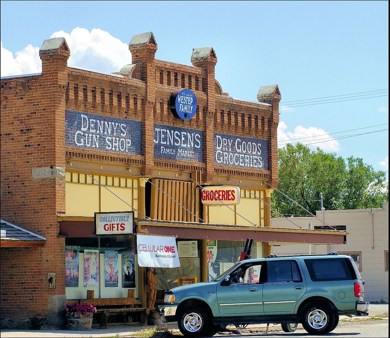 The H.D. Rossiter Building, a historic general store in Sheridan, Montana, United States.