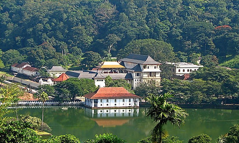 The Temple of the Tooth in Kandy is one of the most holy sites in Sri Lanka as it possibly houses the original tooth of Lord Buddha.