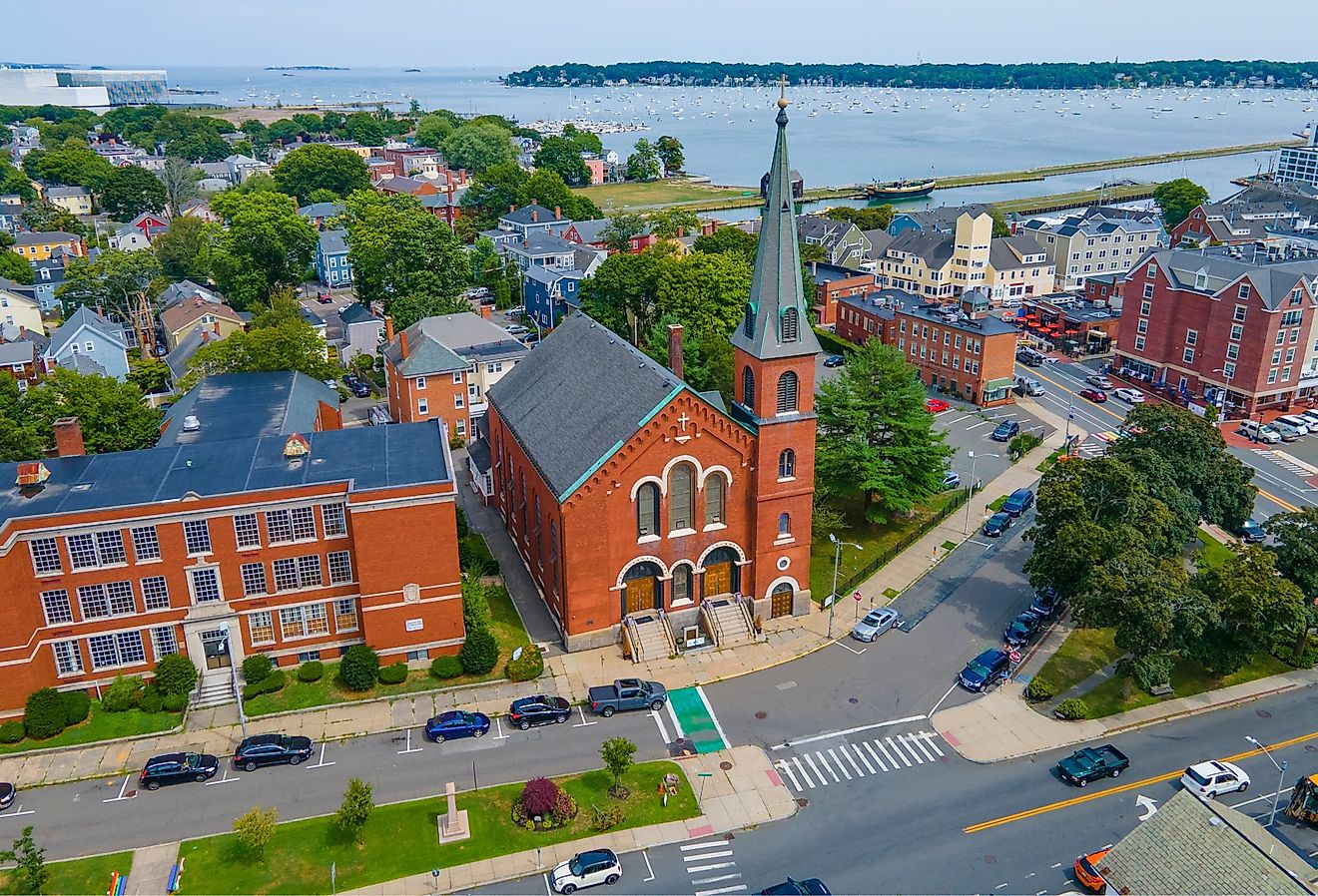 Immaculate Conception Church, Mary, Queen of the Apostles Parish, Salem, Massachusetts.