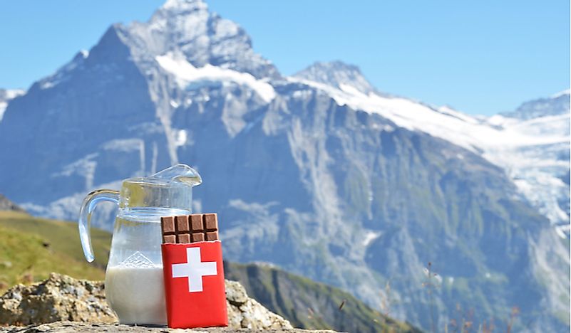 Though originating from tropical climes, chocolate has become an iconic symbol of the alpine nation of Switzerland, where some of the finest chocolatiers hail from.