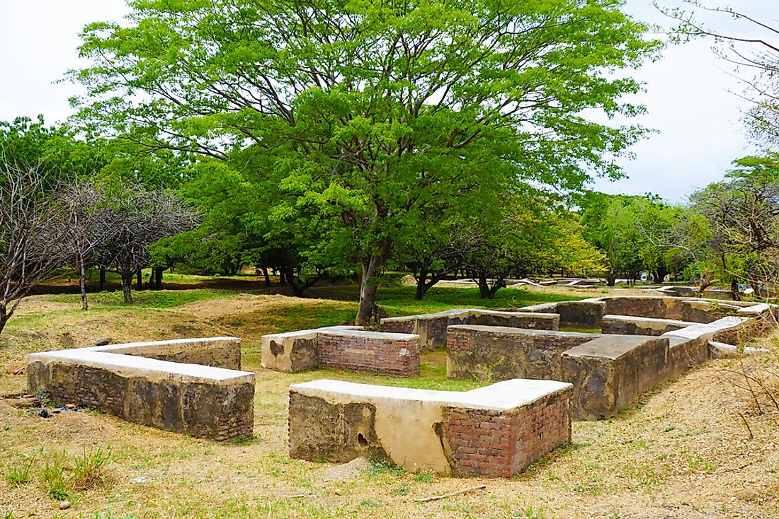 The ruins of León Viejo, Nicaragua. 