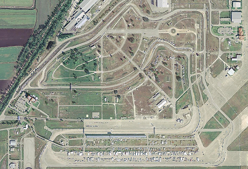 Sebring International Raceway in Florida, the longest Formula 1 raceway in the U.S. and second longest in the world.