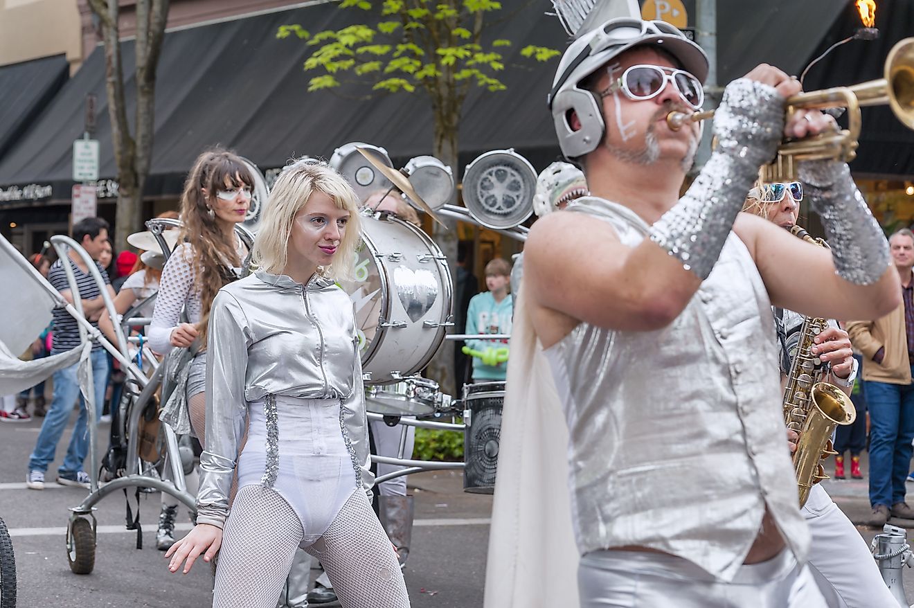 The Annual UFO Fest in McMinnville, Oregon. Editorial credit: Dee Browning / Shutterstock.com