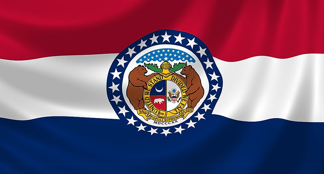 The twenty four stars surrounding the seal signifies Missouri’s admission into the Union as the 24th state.