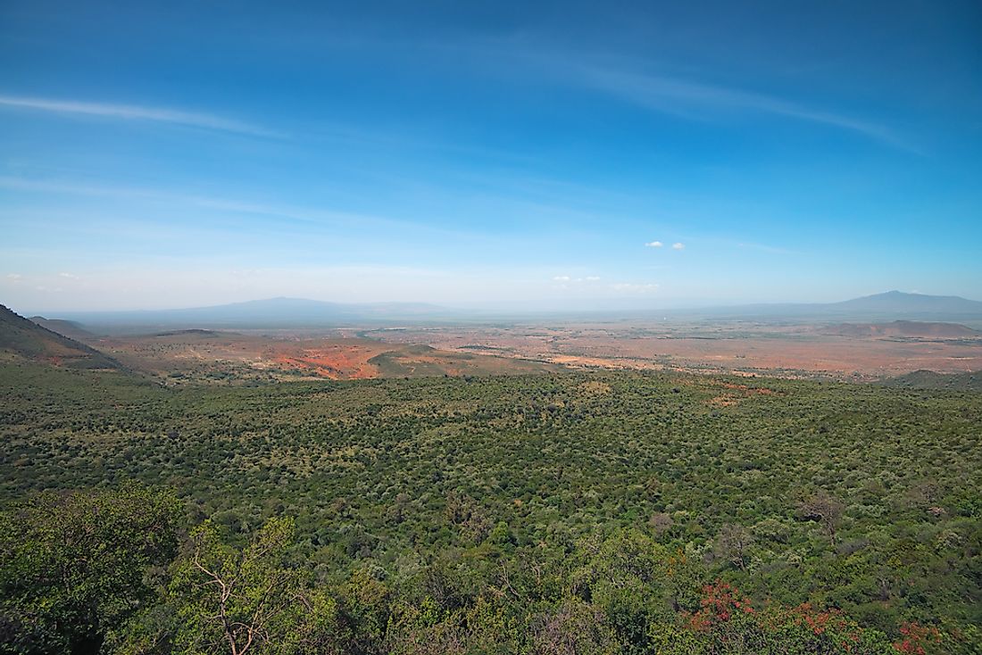 The Great Rift Valley in Africa. 